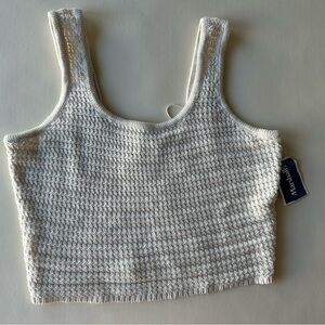 FRESHMAN1996 Cream Knit Tank Top size M